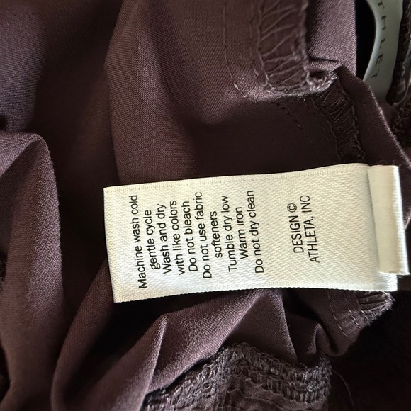 Athleta Womens Size 2 Purple Ruched Bungee Leg Jogger Pants Recycled Polyester - Picture 7 of 9